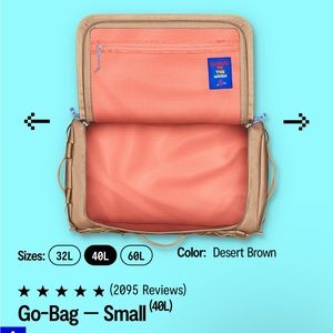 baboon to the moon go bag desert brown